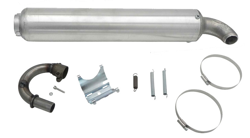 Zusatz-Schalld&amp;#228;mpfer IAME X30 mit Rohr/Halterung